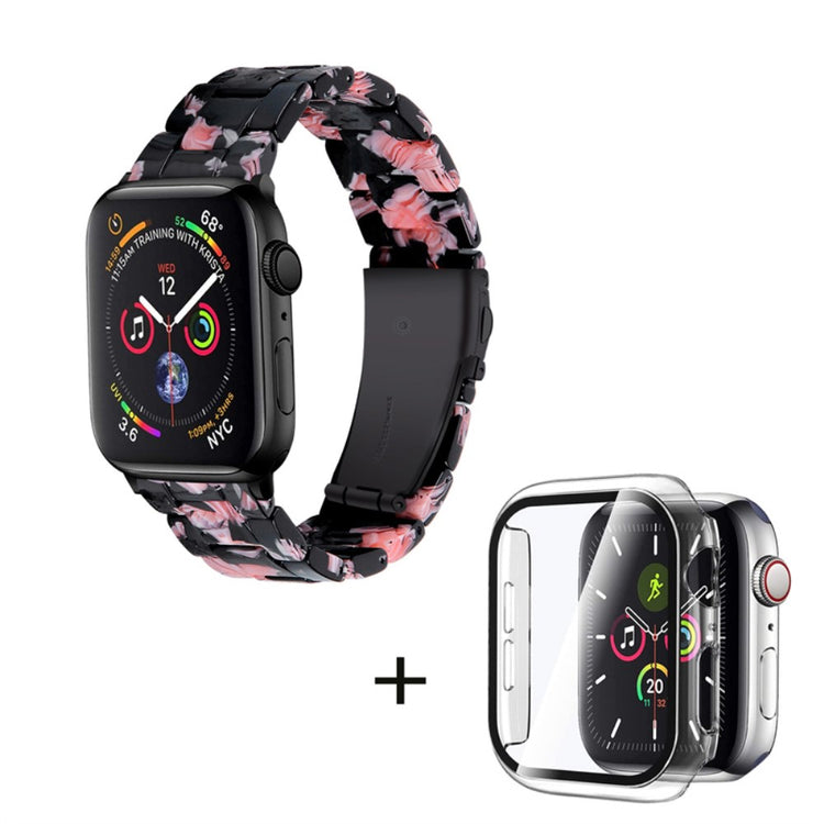 Apple Watch Series 1-3 42mm Metal Rem med Cover - Sort#serie_15