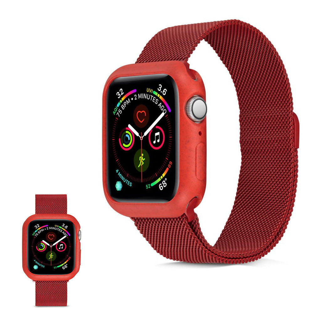 Vildt Flot Apple Watch Series 1-3 42mm Silikone Cover - Rød#serie_2