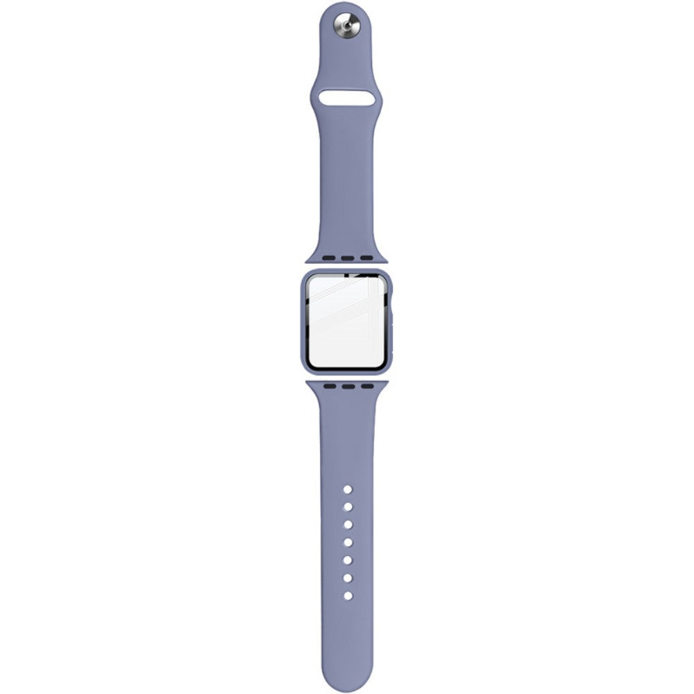 Apple Watch Series 1-3 42mm Silikone Cover med Rem - Blå#serie_2