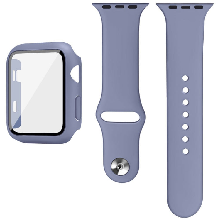 Apple Watch Series 1-3 42mm Silikone Cover med Rem - Blå#serie_2