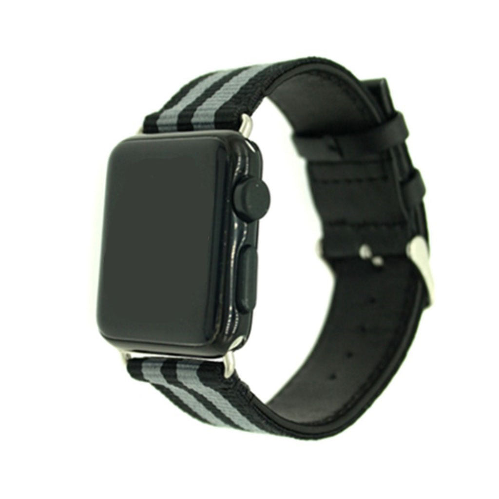 Meget hårdfør Apple Watch Series 1-3 38mm Nylon Rem - Grøn#serie_3