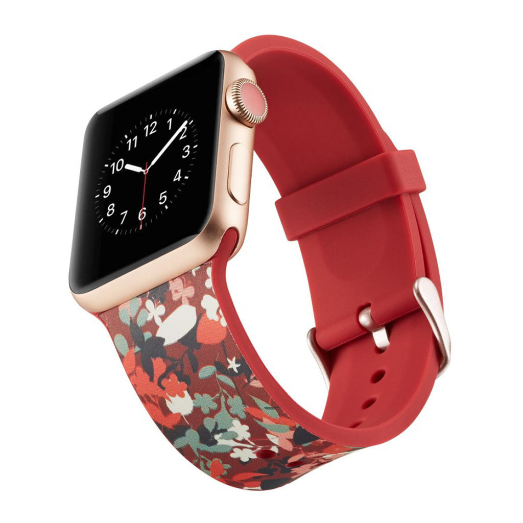 Meget slidstærk Apple Watch Series 4 40mm Silikone Rem - Flerfarvet#serie_11