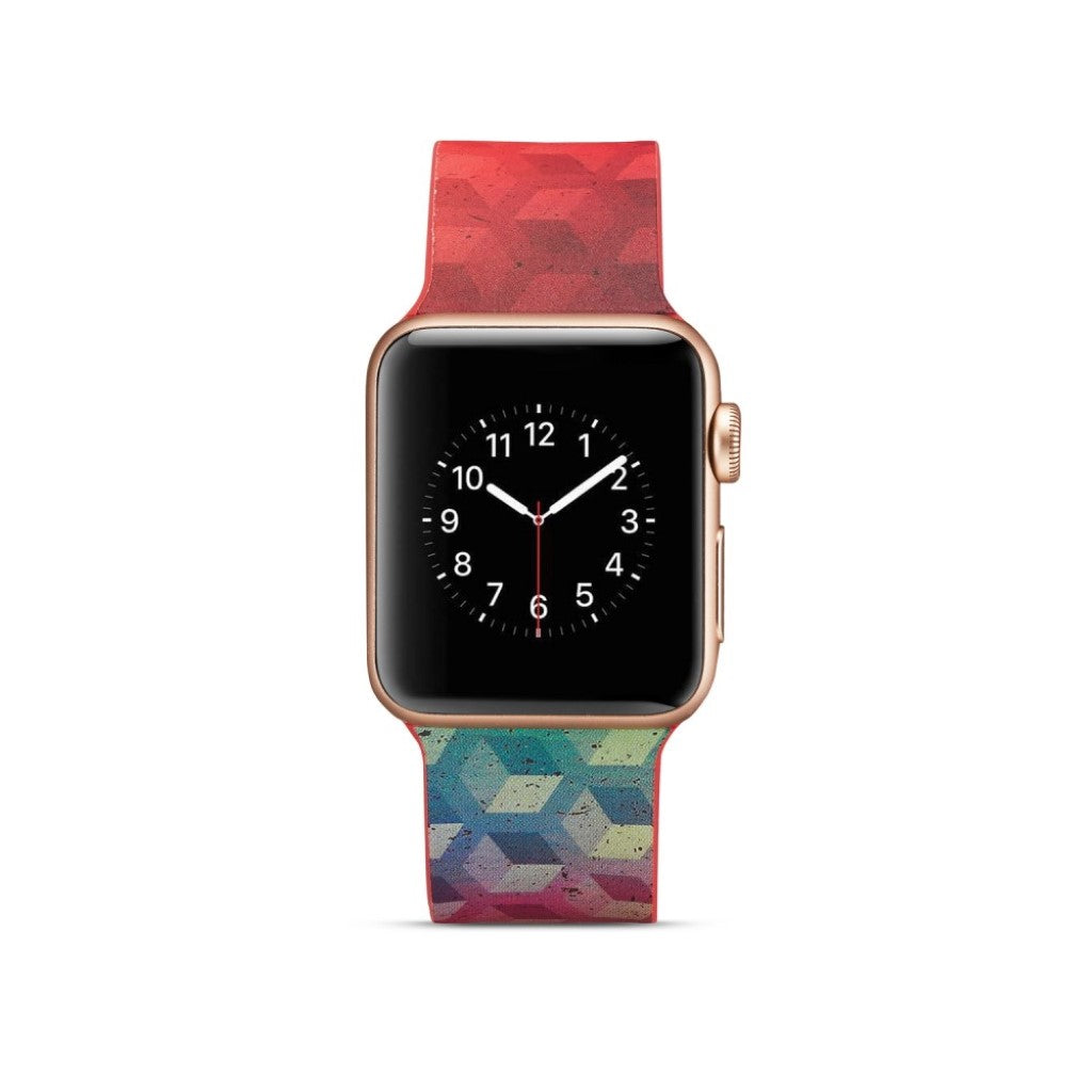 Meget slidstærk Apple Watch Series 4 40mm Silikone Rem - Flerfarvet#serie_12