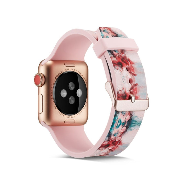 Meget slidstærk Apple Watch Series 4 40mm Silikone Rem - Flerfarvet#serie_13