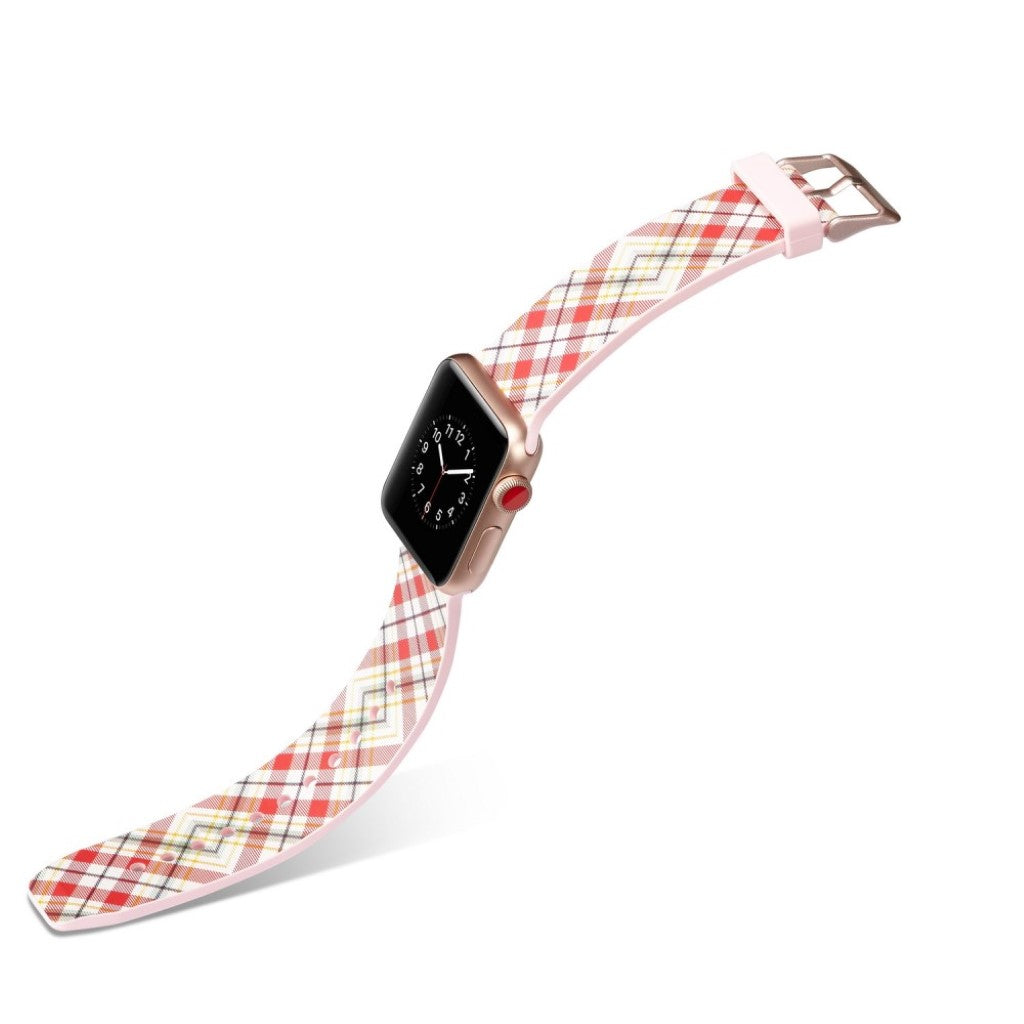 Meget slidstærk Apple Watch Series 4 40mm Silikone Rem - Flerfarvet#serie_14