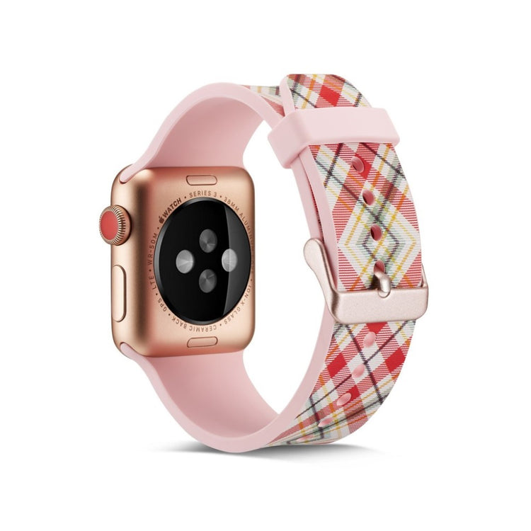 Meget slidstærk Apple Watch Series 4 40mm Silikone Rem - Flerfarvet#serie_14