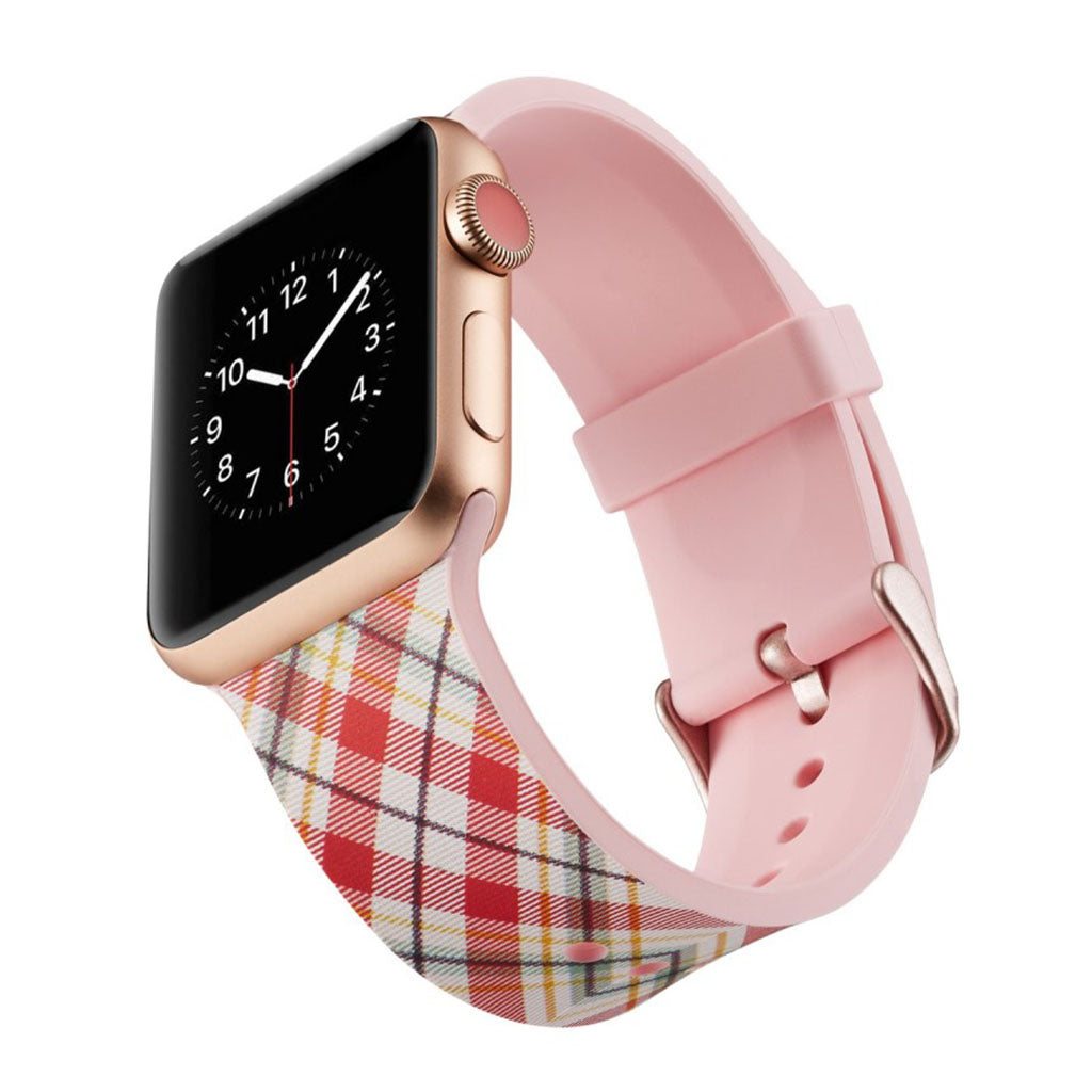 Meget slidstærk Apple Watch Series 4 40mm Silikone Rem - Flerfarvet#serie_14