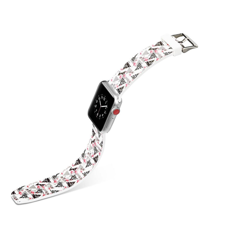 Meget slidstærk Apple Watch Series 4 40mm Silikone Rem - Flerfarvet#serie_15