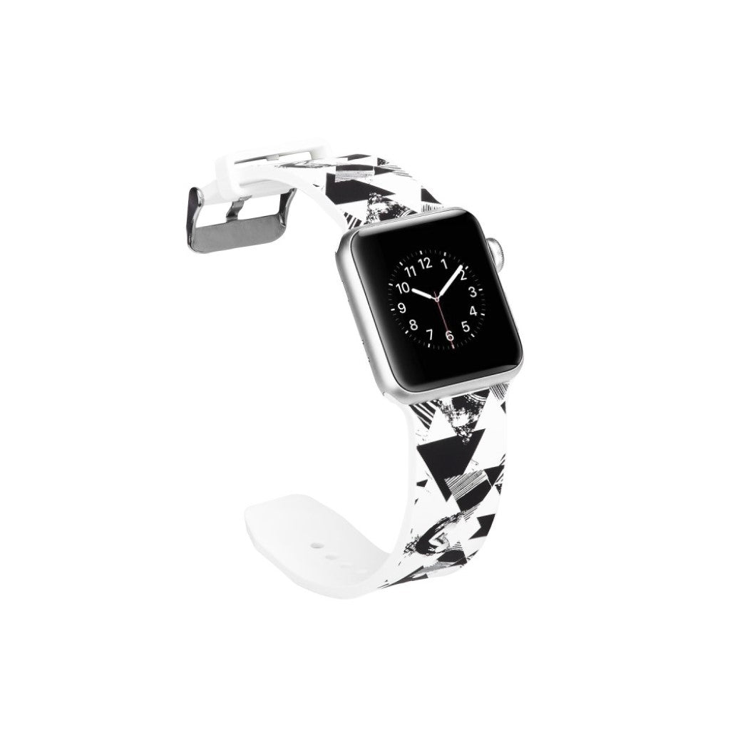 Meget slidstærk Apple Watch Series 4 40mm Silikone Rem - Flerfarvet#serie_18