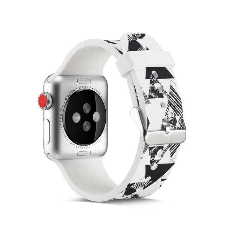 Meget slidstærk Apple Watch Series 4 40mm Silikone Rem - Flerfarvet#serie_18