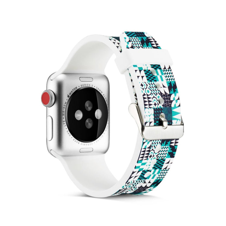 Meget slidstærk Apple Watch Series 4 40mm Silikone Rem - Flerfarvet#serie_19