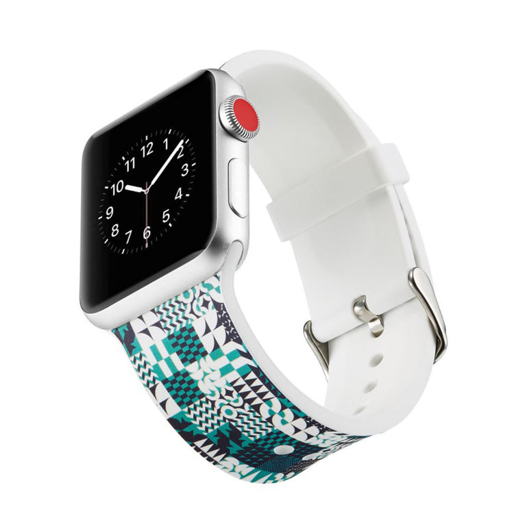 Meget slidstærk Apple Watch Series 4 40mm Silikone Rem - Flerfarvet#serie_19