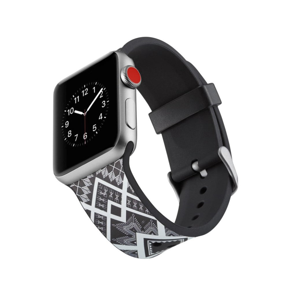 Meget slidstærk Apple Watch Series 4 40mm Silikone Rem - Flerfarvet#serie_2