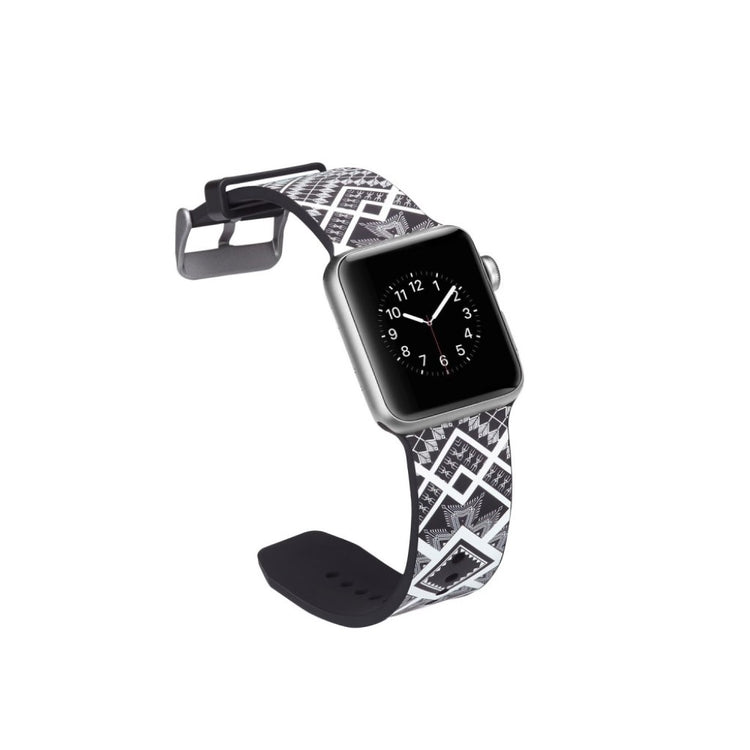 Meget slidstærk Apple Watch Series 4 40mm Silikone Rem - Flerfarvet#serie_2