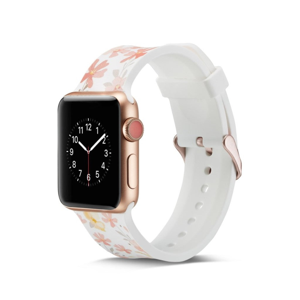 Meget slidstærk Apple Watch Series 4 40mm Silikone Rem - Flerfarvet#serie_20