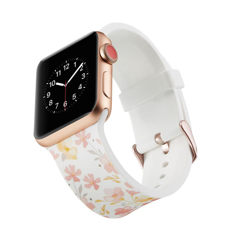 Meget slidstærk Apple Watch Series 4 40mm Silikone Rem - Flerfarvet#serie_20