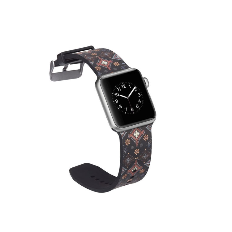 Meget slidstærk Apple Watch Series 4 40mm Silikone Rem - Flerfarvet#serie_3