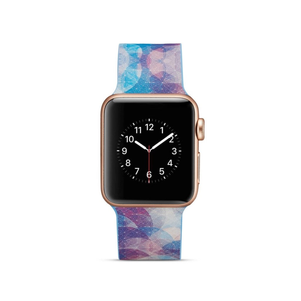 Meget slidstærk Apple Watch Series 4 40mm Silikone Rem - Flerfarvet#serie_5