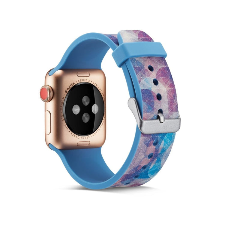 Meget slidstærk Apple Watch Series 4 40mm Silikone Rem - Flerfarvet#serie_5