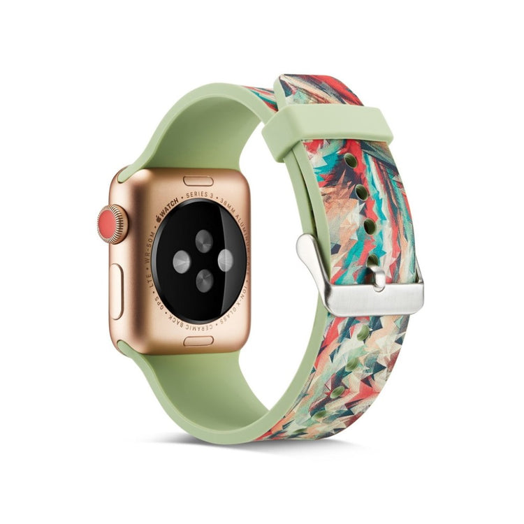 Meget slidstærk Apple Watch Series 4 40mm Silikone Rem - Flerfarvet#serie_6