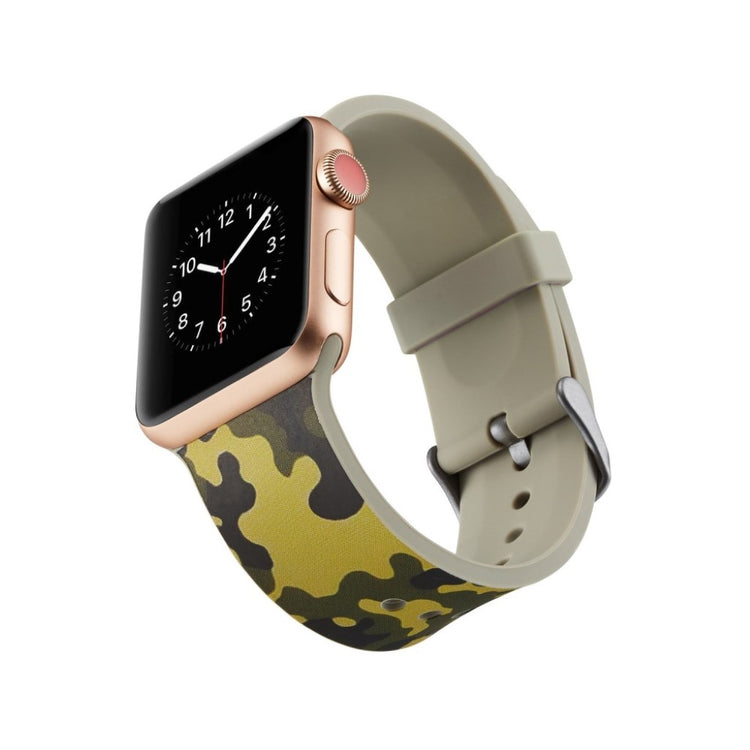 Meget slidstærk Apple Watch Series 4 40mm Silikone Rem - Grøn#serie_9