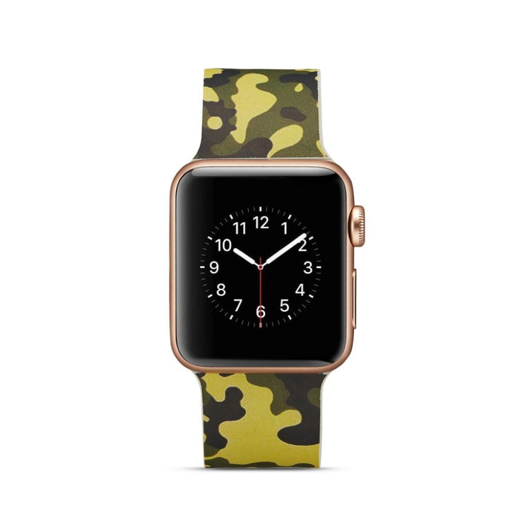 Meget slidstærk Apple Watch Series 4 40mm Silikone Rem - Grøn#serie_9