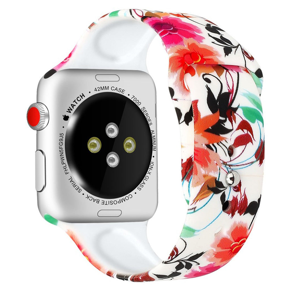 Godt Apple Watch Series 4 40mm Silikone Rem - Flerfarvet#serie_4