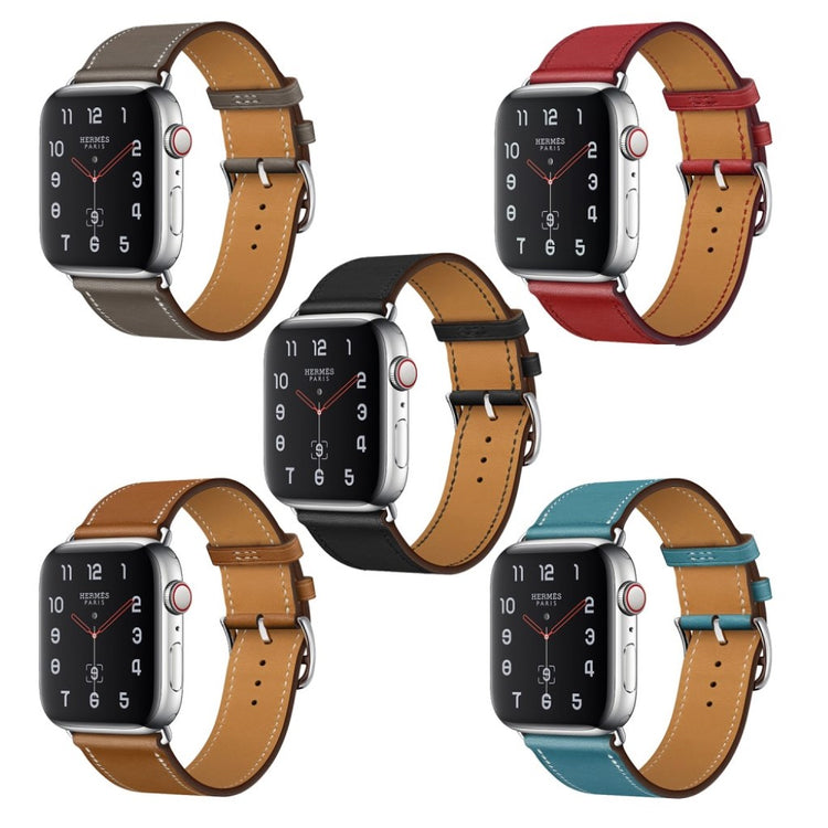 Vildt fantastisk Apple Watch Series 4 40mm Ægte læder Rem - Sort#serie_1