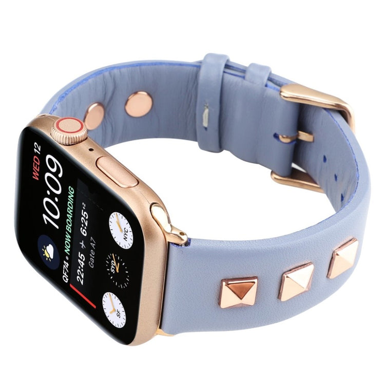 Meget godt Apple Watch Series 4 40mm Ægte læder Rem - Lilla#serie_5