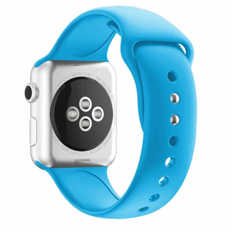 Rigtigt kønt Apple Watch Series 4 44mm Silikone Rem - Blå#serie_11