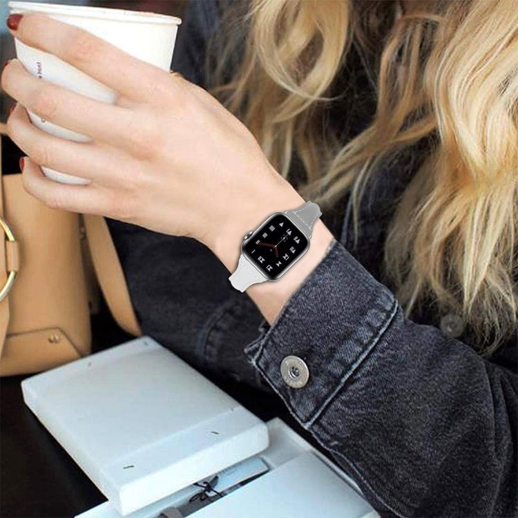 Skøn Apple Watch Series 4 44mm Ægte læder Rem - Flerfarvet#serie_4