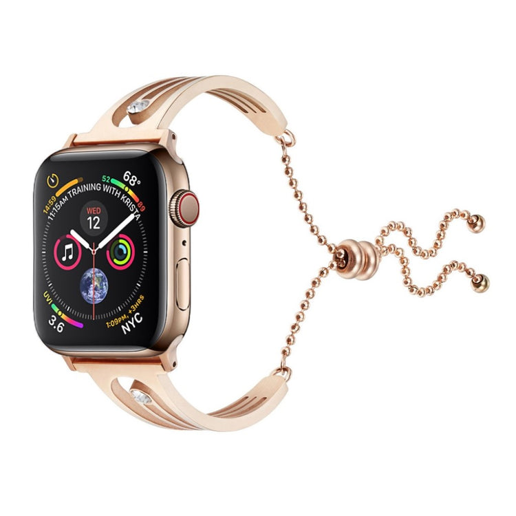 Meget fed Apple Watch Series 4 44mm Metal og Rhinsten Rem - Pink#serie_080