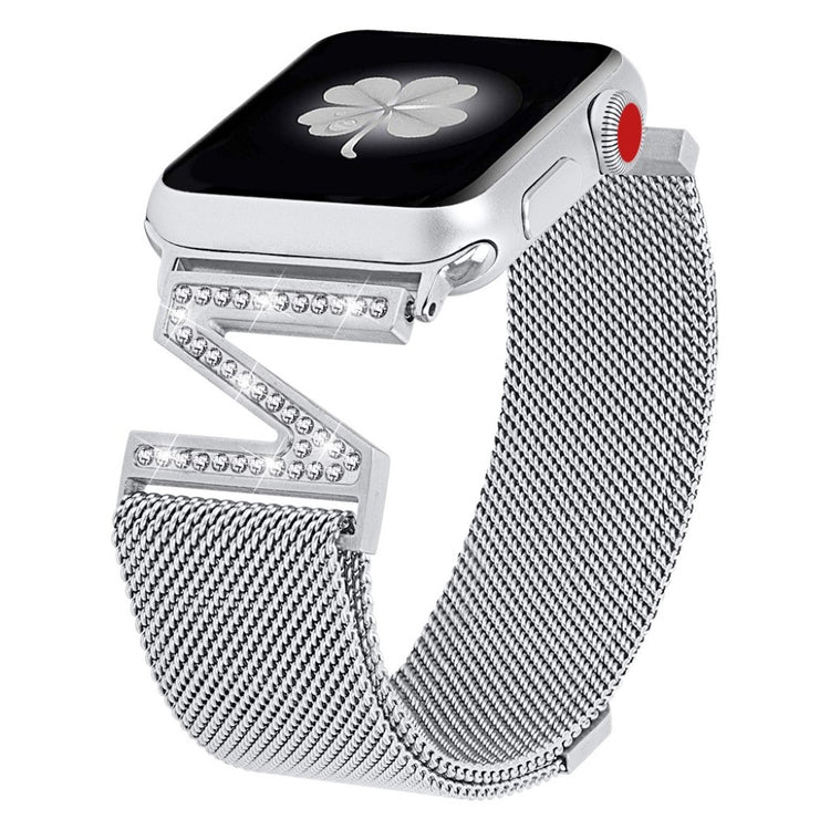 Kønt Apple Watch Series 5 40mm / Apple Watch 40mm Metal Rem - Sølv#serie_2