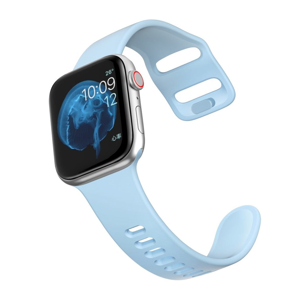  Apple Watch Series 5 40mm / Apple Watch 40mm Silikone Rem - Blå#serie_7