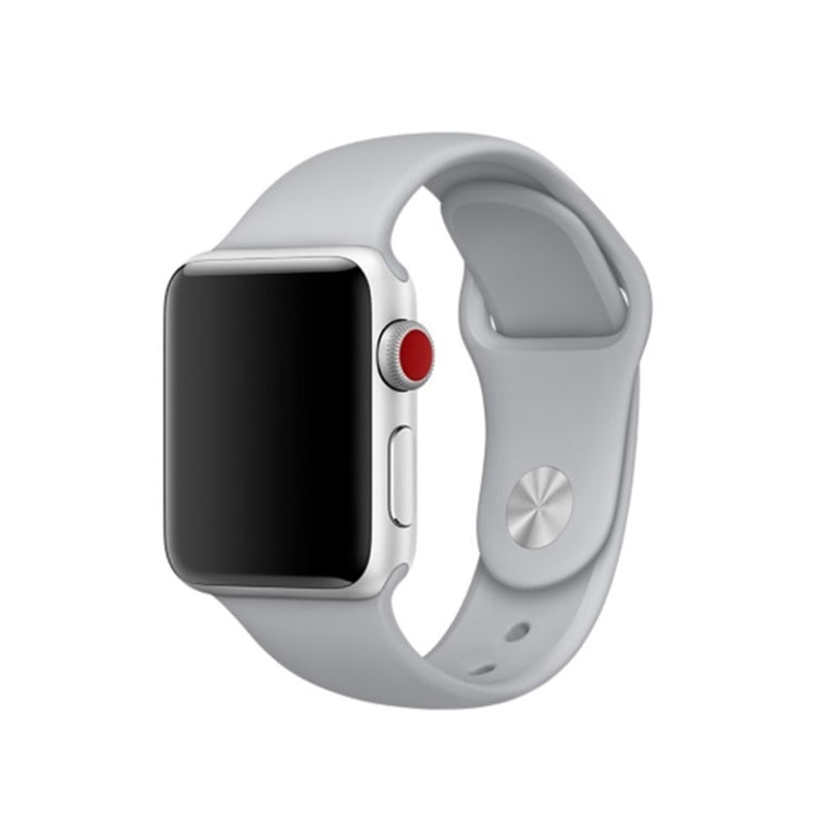  Apple Watch Series 5 44mm / Apple Watch 40mm Silikone Rem - Sølv#serie_5