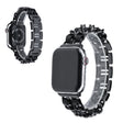 Apple Watch Series 5 40mm / Apple Watch 40mm Metalli ja Keinonahka Ranneke