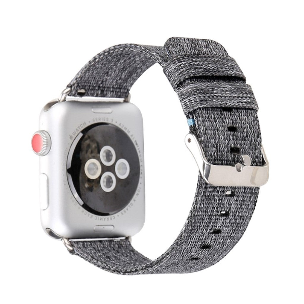 Rigtigt fed Apple Watch Series 5 44mm Nylon Rem - Sølv#serie_2