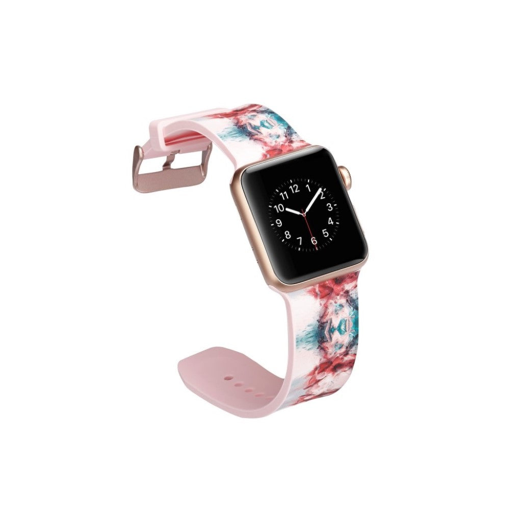  Apple Watch Series 5 44mm / Apple Watch 44mm Silikone Rem - Pink#serie_10