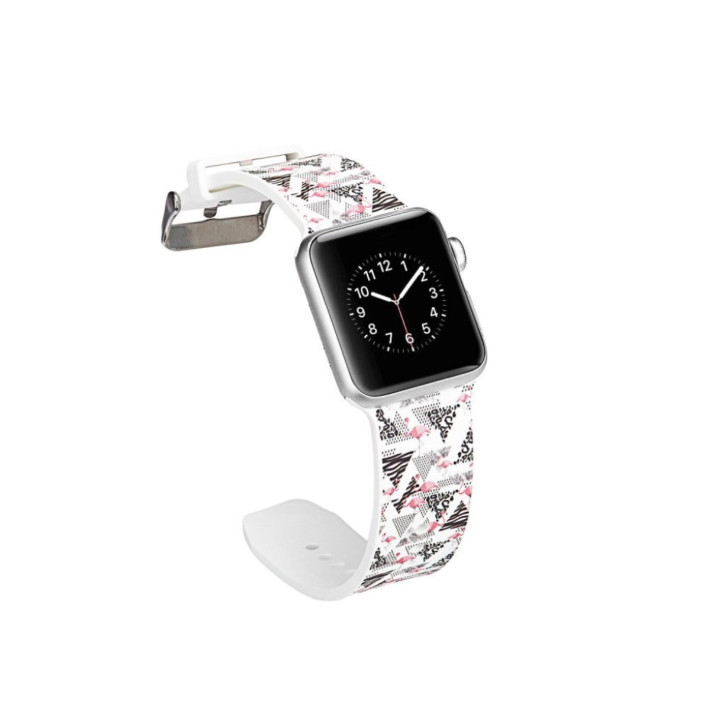  Apple Watch Series 5 44mm / Apple Watch 44mm Silikone Rem - Flerfarvet#serie_12