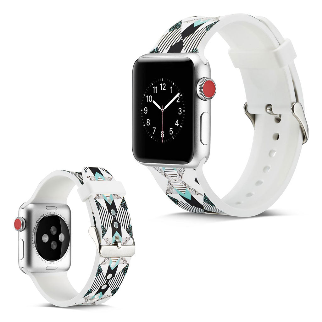  Apple Watch Series 5 44mm / Apple Watch 44mm Silikone Rem - Hvid#serie_13