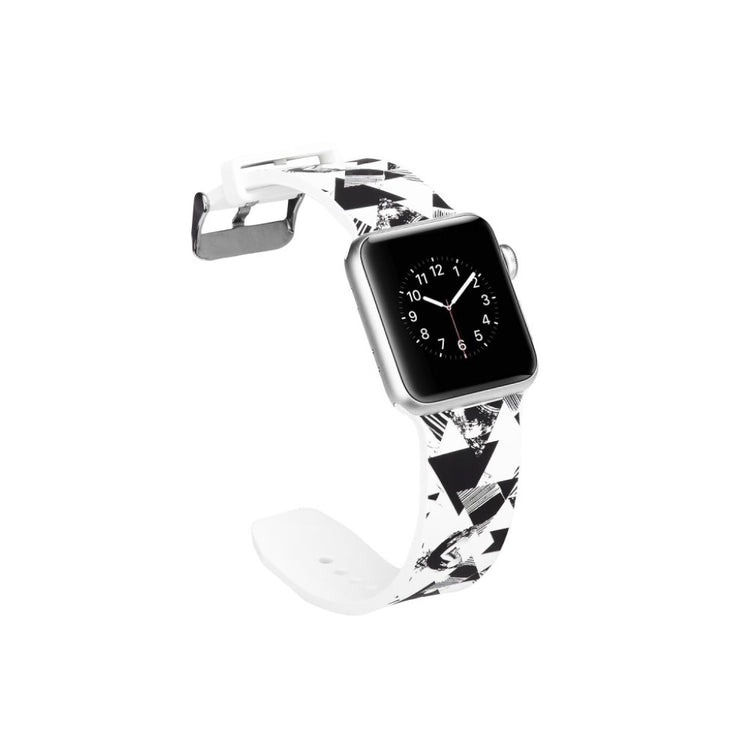  Apple Watch Series 5 44mm / Apple Watch 44mm Silikone Rem - Hvid#serie_15