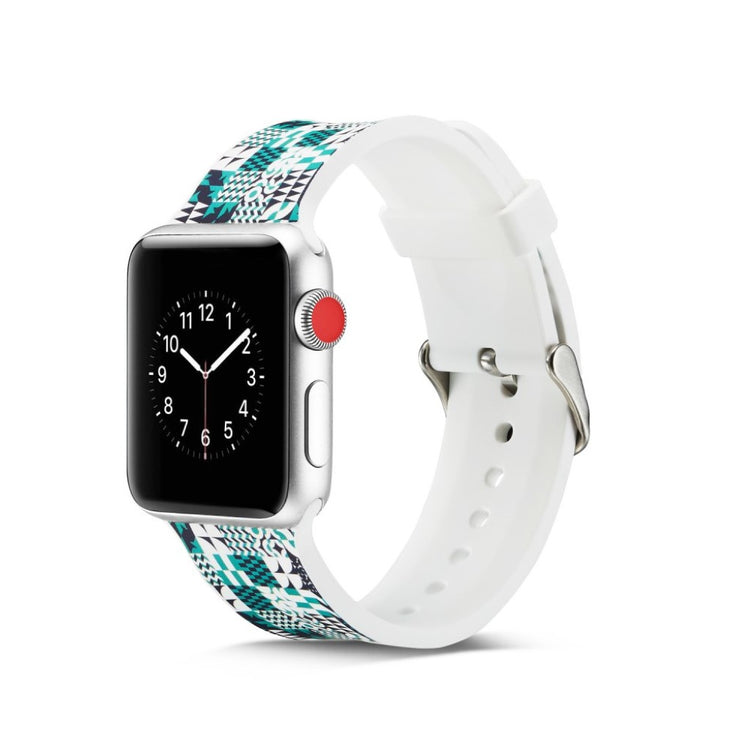  Apple Watch Series 5 44mm / Apple Watch 44mm Silikone Rem - Blå#serie_17