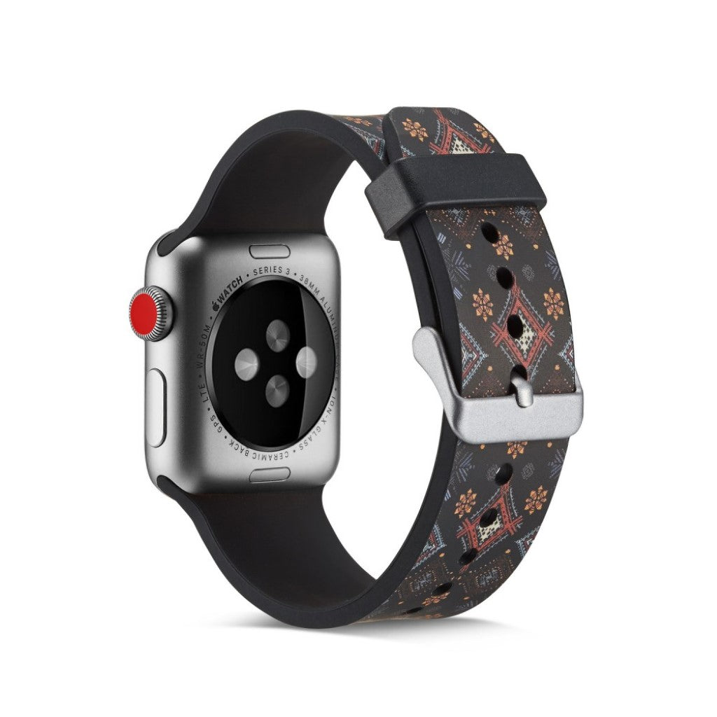 Apple Watch Series 5 44mm / Apple Watch 44mm Silikone Rem - Sort#serie_3