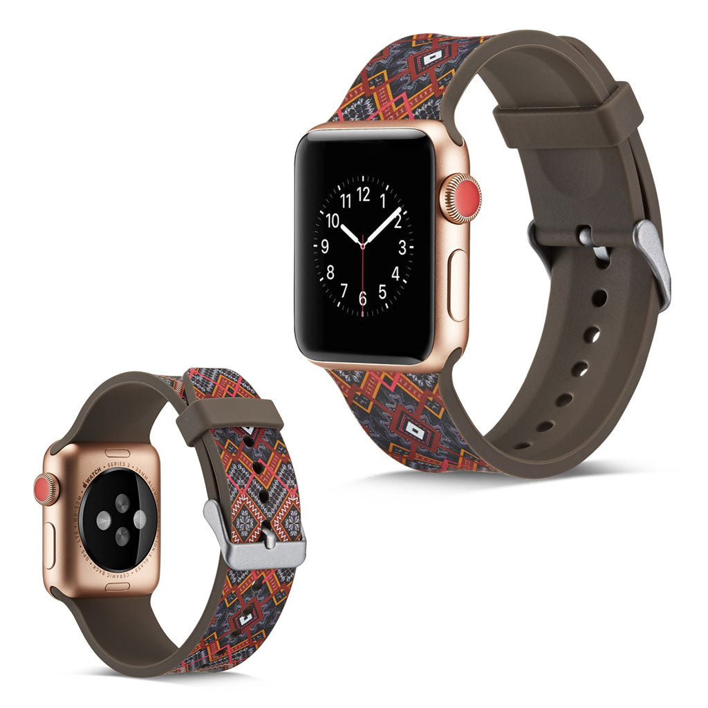 Apple Watch Series 5 44mm / Apple Watch 44mm Silikone Rem - Flerfarvet#serie_4