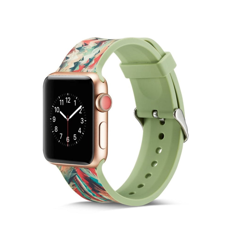  Apple Watch Series 5 44mm / Apple Watch 44mm Silikone Rem - Grøn#serie_6