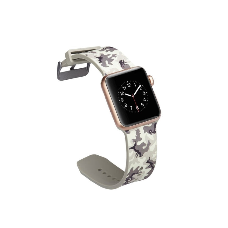  Apple Watch Series 5 44mm / Apple Watch 44mm Silikone Rem - Hvid#serie_7
