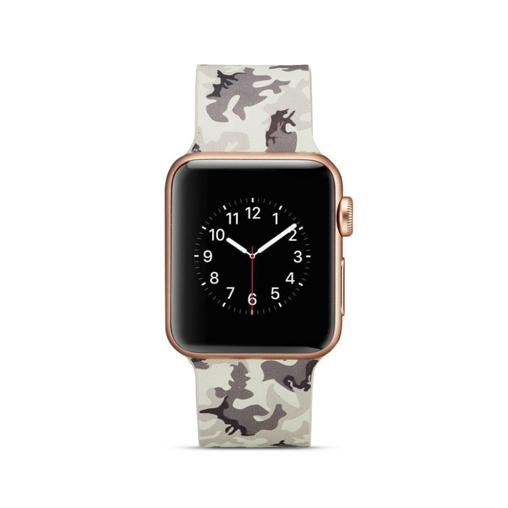  Apple Watch Series 5 44mm / Apple Watch 44mm Silikone Rem - Hvid#serie_7