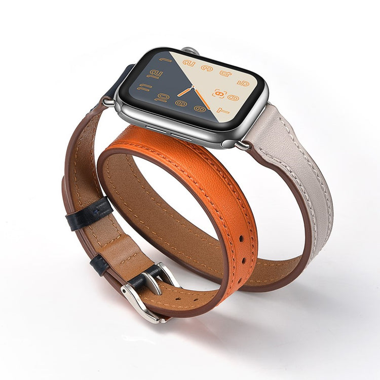  Apple Watch Series 5 44mm / Apple Watch 44mm Ægte læder Rem - Flerfarvet#serie_1