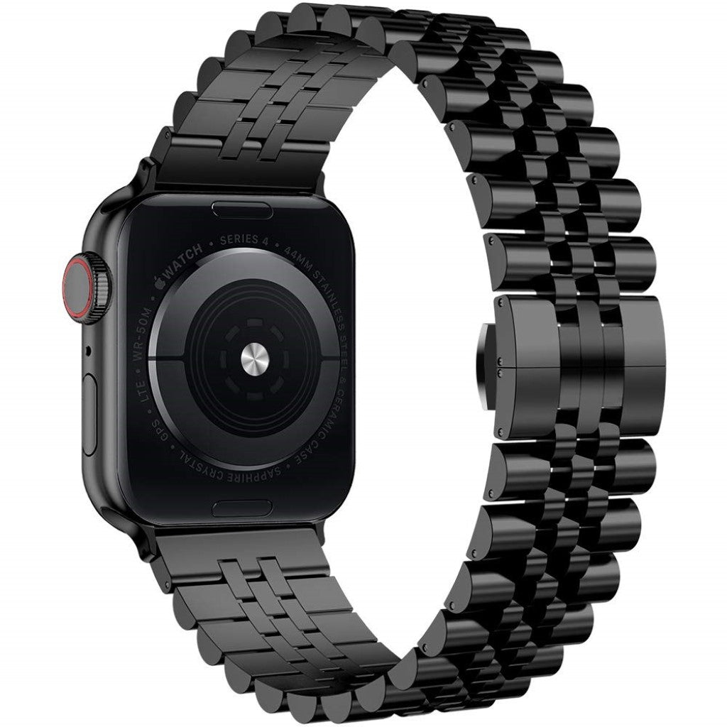 Helt vildt elegant Universal Apple Metal Rem - Sort#serie_1