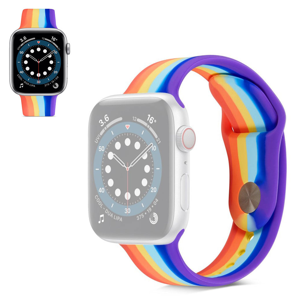 Rigtigt hårdfør Universal Apple Silikone Rem - Størrelse: S - Flerfarvet#serie_5